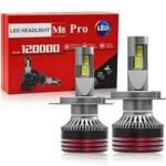 لمبة فانوس امامي M8 PRO (H11-H8)LED مقاومة بتصنيف IP68 لمقاومة الماء عاليه الطاقة بعمر افتراضي عالي الجودة